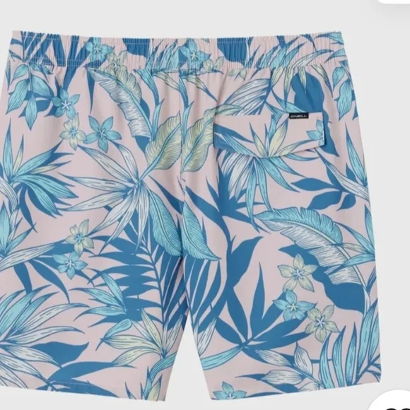 Floral Blue Swim Shorts - Picture 4 of 4